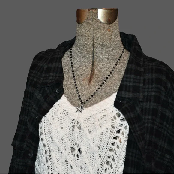 George Black Plaid Casual Button Down Shirt - Picture 2 of 4